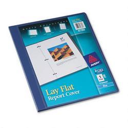 Avery-Dennison Lay Flat Report Covers, 1/2 Capacity, Blue