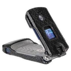 Emdcell Leather Case Cover For Motorola RAZR V3 V3a V3c V3m Black