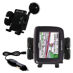 Gomadic Magellan Roadmate 2000 Auto Windshield Holder with Car Charger - Uses TipExchange