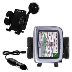 Gomadic Magellan Roadmate 2200T Auto Windshield Holder with Car Charger - Uses TipExchange