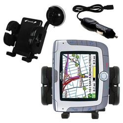 Gomadic Magellan Roadmate 6000T Auto Windshield Holder with Car Charger - Uses TipExchange