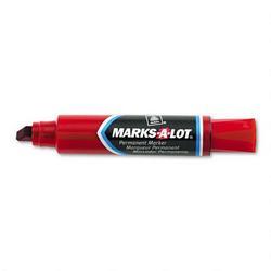 Avery-Dennison Marks A Lot® Jumbo Chisel Tip Permanent Marker, Red Ink