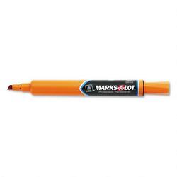 Avery-Dennison Marks A Lot® Large Chisel Tip Permanent Marker, Orange Ink