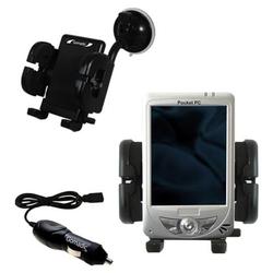 Gomadic Medion MD95459 Auto Windshield Holder with Car Charger - Uses TipExchange