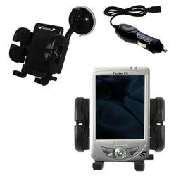 Gomadic Medion MDPPC 150 Auto Windshield Holder with Car Charger - Uses TipExchange