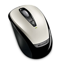 Microsoft Wireless Mouse 3000 - Optical - USB - 4 x Button - White (6BA-00001)