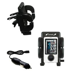 Gomadic Microsoft Zune Gen2 Auto Vent Holder with Car Charger - Uses TipExchange