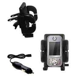 Gomadic Motorola A732 Auto Vent Holder with Car Charger - Uses TipExchange