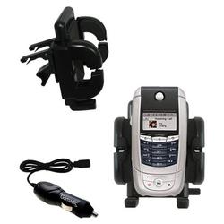 Gomadic Motorola A780 Auto Vent Holder with Car Charger - Uses TipExchange