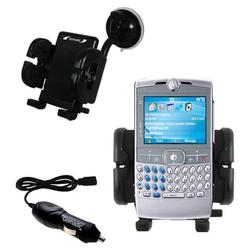 Gomadic Motorola Q9h Auto Windshield Holder with Car Charger - Uses TipExchange