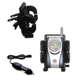 Gomadic Motorola T730 Auto Vent Holder with Car Charger - Uses TipExchange