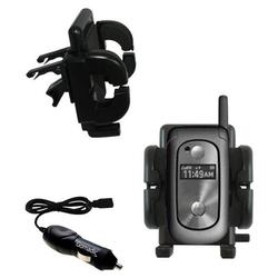 Gomadic Motorola V323 Auto Vent Holder with Car Charger - Uses TipExchange