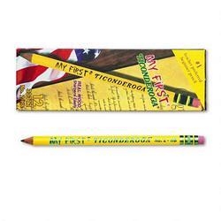 Dixon Ticonderoga Co. My First® Ticonderoga® Pencil, Nontoxic, #2 Lead, Yellow, Dozen