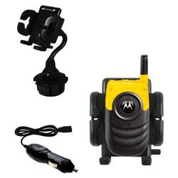Gomadic Nextel i530 Auto Cup Holder with Car Charger - Uses TipExchange
