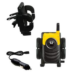 Gomadic Nextel i530 Auto Vent Holder with Car Charger - Uses TipExchange