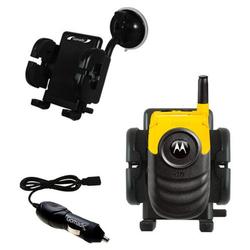 Gomadic Nextel i530 Auto Windshield Holder with Car Charger - Uses TipExchange