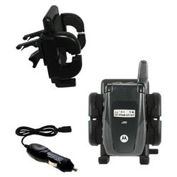 Gomadic Nextel i560 Auto Vent Holder with Car Charger - Uses TipExchange