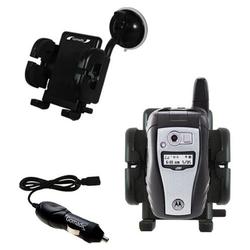 Gomadic Nextel i580 Auto Windshield Holder with Car Charger - Uses TipExchange