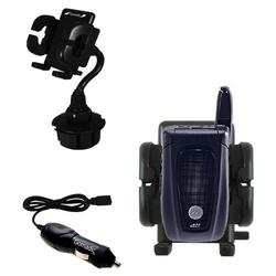 Gomadic Nextel i670 Auto Cup Holder with Car Charger - Uses TipExchange