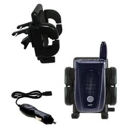 Gomadic Nextel i670 Auto Vent Holder with Car Charger - Uses TipExchange