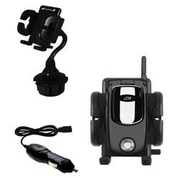 Gomadic Nextel i710 Auto Cup Holder with Car Charger - Uses TipExchange