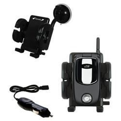 Gomadic Nextel i710 Auto Windshield Holder with Car Charger - Uses TipExchange
