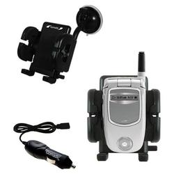 Gomadic Nextel i730 Auto Windshield Holder with Car Charger - Uses TipExchange