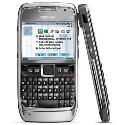 NOKIA - E SERIES Nokia E71 Unlocked Cell Phone - Full QWERTY Keyboard, Wifi, Integrated GPS, 3.2 MP Camera w/LED Flash, QVGA Display, Bluetooth (Grey)