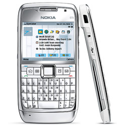 NOKIA - E SERIES Nokia E71 Unlocked Cell Phone - Full QWERTY Keyboard, Wifi, Integrated GPS, 3.2 MP Camera w/LED Flash, QVGA Display, Bluetooth (White)