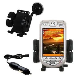 Gomadic O2 XDA PPC Phone Auto Windshield Holder with Car Charger - Uses TipExchange