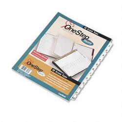 Cardinal Brands Inc. OneStep® More Index System with Table of Contents, White Tabs 1 12, 1 Set