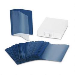 Avery-Dennison Oversized Clear Front Report Covers, 1/2 Cap. Fasteners, Dark Blue, 25/Box