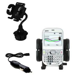 Gomadic PalmOne Palm Centro Auto Cup Holder with Car Charger - Uses TipExchange