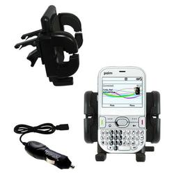 Gomadic PalmOne Palm Centro Auto Vent Holder with Car Charger - Uses TipExchange