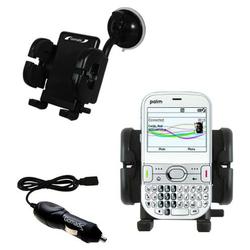 Gomadic PalmOne Palm Gandolf Auto Windshield Holder with Car Charger - Uses TipExchange