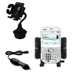 Gomadic PalmOne Palm Treo 800p Auto Cup Holder with Car Charger - Uses TipExchange