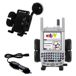 Gomadic PalmOne Treo 300 Auto Windshield Holder with Car Charger - Uses TipExchange
