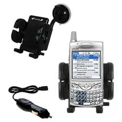 Gomadic PalmOne Treo 650 Auto Windshield Holder with Car Charger - Uses TipExchange