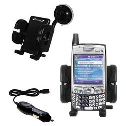 Gomadic PalmOne Treo 700p Auto Windshield Holder with Car Charger - Uses TipExchange