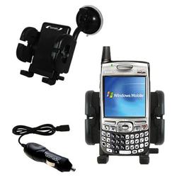 Gomadic PalmOne Treo 700w Auto Windshield Holder with Car Charger - Uses TipExchange