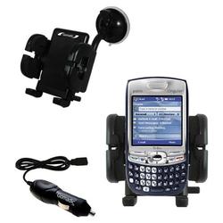 Gomadic PalmOne Treo 750 Auto Windshield Holder with Car Charger - Uses TipExchange