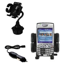 Gomadic PalmOne Treo 750v Auto Cup Holder with Car Charger - Uses TipExchange