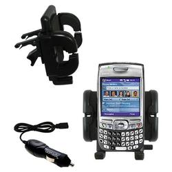 Gomadic PalmOne Treo 750v Auto Vent Holder with Car Charger - Uses TipExchange