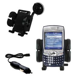 Gomadic PalmOne Treo 755p Auto Windshield Holder with Car Charger - Uses TipExchange