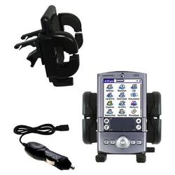 Gomadic PalmOne Tungsten T Auto Vent Holder with Car Charger - Uses TipExchange
