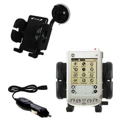 Gomadic PalmOne i705 Auto Windshield Holder with Car Charger - Uses TipExchange