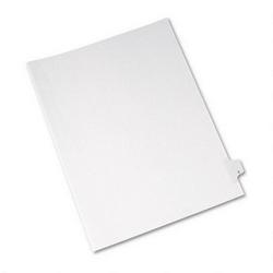 Avery-Dennison Preprinted Legal Side Tab Dividers, Tab Title X, 11 x 8 1/2, 25/Pack