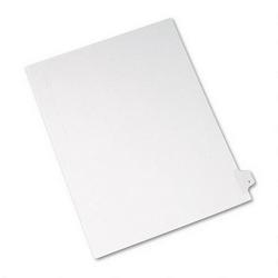 Avery-Dennison Preprinted Legal Side Tab Dividers, Tab Title Y, 11 x 8 1/2, 25/Pack