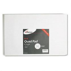 Ampad/Divi Of American Pd & Ppr Quadrille Pad with 4 Squares/Inch, 17 x 11, White 15#, 50 Sheets/Pad