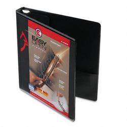 Cardinal Brands Inc. Recycled ClearVue™ EasyOpen® Vinyl D Ring Presentation Binder, 1 Cap., Black